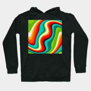 Retro Swirl Design Hoodie